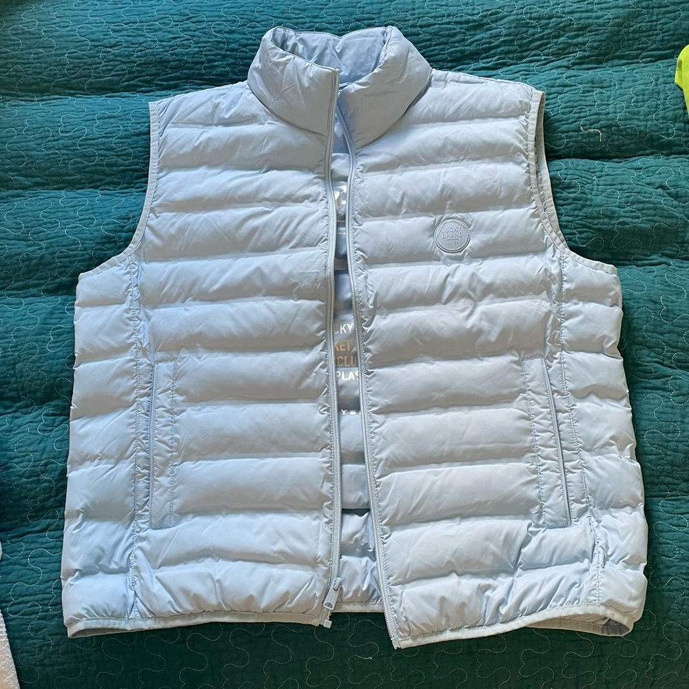 Light Blue Lucky Brand Puffer Vest